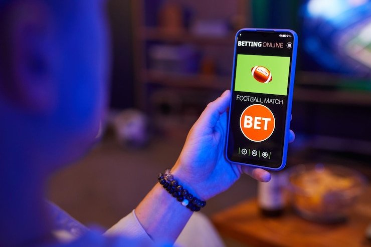In-play wagering interface during a live Liga 1 match